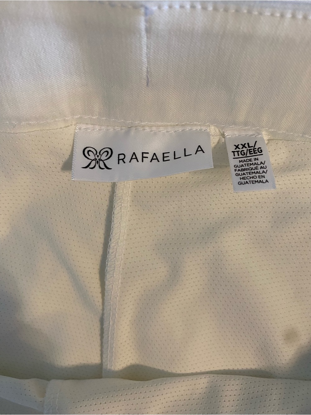 Rafaella Snow White Cotton Skort with Button Accents - Picture 4 of 11